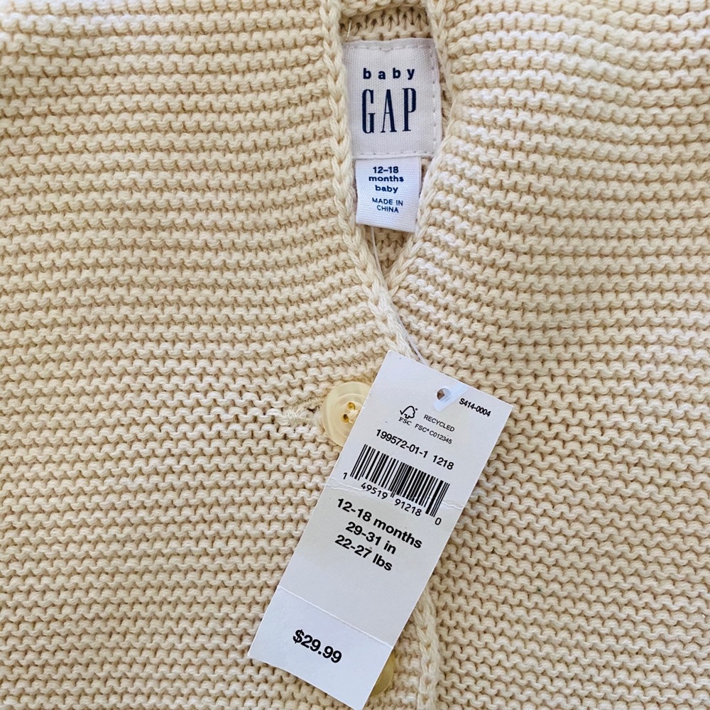 Baby Gap Knit Hood Sweater